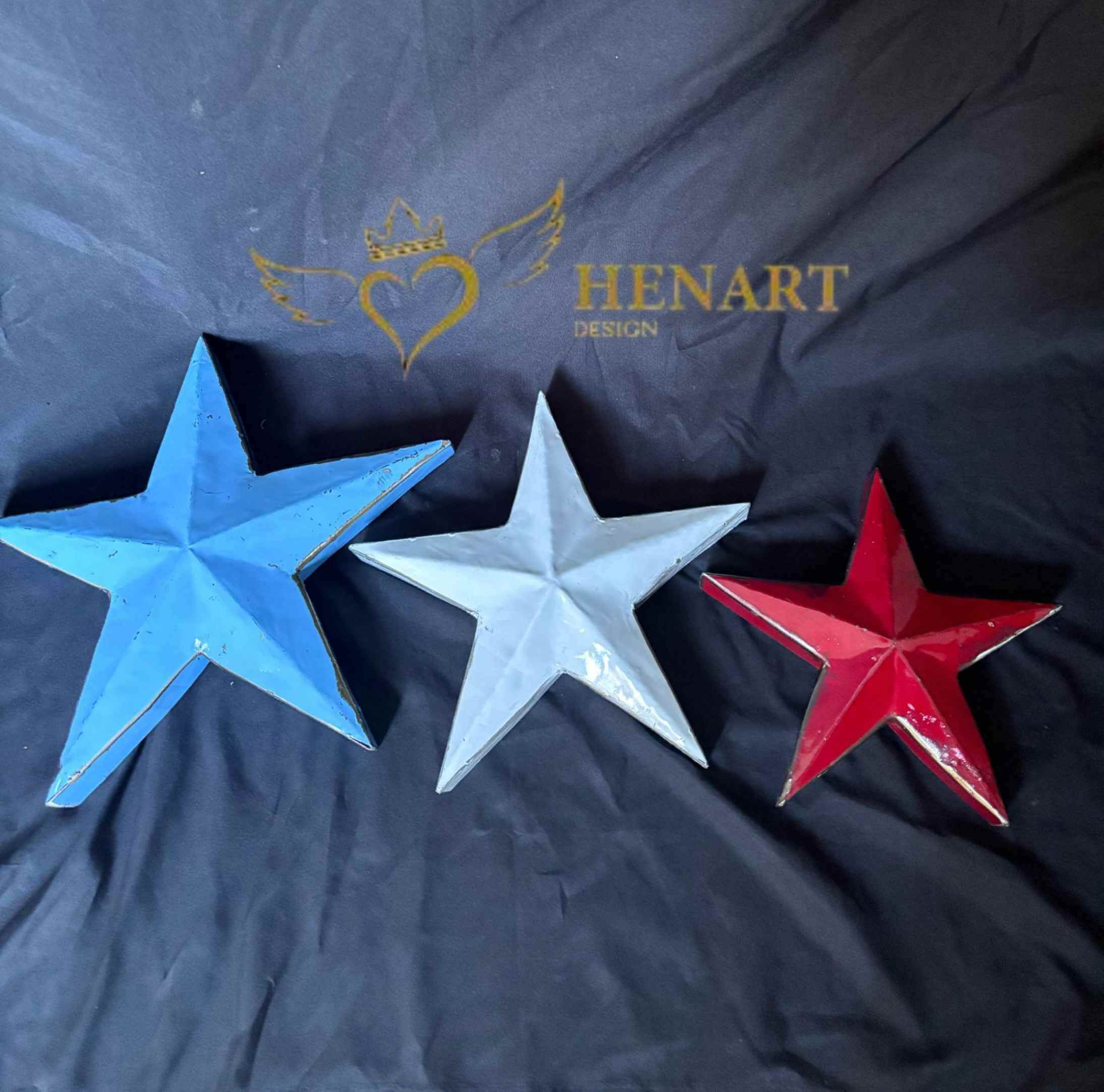 Star decorations from drums